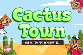 Przykład czcionki Cactus Town